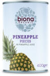 biona bio ananász darabok ananászlében 400 g - nutriworld