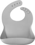 Minikoioi Baveta Basic Bib Minikoioi, 100% Premium Silicone - Powder Grey (101020054) Bavata