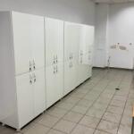 Ramois ПВЦ Шкаф с ключалка dd170, за съблекалня с 4 разделения, водоустойчив