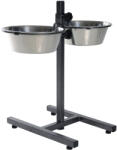 TRIXIE Stativ Reglabil Cu 2 Castroane Inox, 2x2.8 l/24 cm, 24922