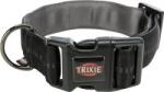 TRIXIE Zgarda Softline Elegance extra Lat, S-M: 32-45 cm/38 mm, negru/gri, 11624