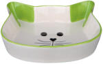 TRIXIE Castron Ceramic Pentru Pisici, Forma Cap De Pisica, 0.25 ml/12 cm, Diferite Culori, 24494