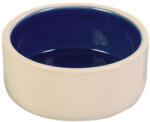 TRIXIE Castron Ceramic, 0.3 l/12 cm, Crem/Albastru, . 2450