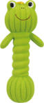 TRIXIE Jucarie Pentru Caini, Gantera Broasca, Latex, Cu Sunet, 18 cm, Verde, 34484