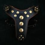 Bestia Ham Bijou, Piele Naturala, L/XL, Negru/Portocaliu