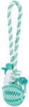 TRIXIE Jucarie Pentru Caini, Denta Fun, Minge De Cauciuc Pe Sfoara, Aroma Menta, 7/24 cm, 3299