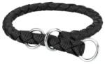 TRIXIE Zgarda Cavo Coarda, Semistrangulanta, S-M: 35-41 cm/12 mm, Negru, 143701