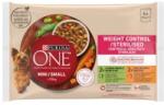 ONE Hrana Umeda Pentru Caini, One Mini/Small Adult Sterilised, Curcan/Pui, 4x85 g