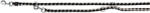 TRIXIE Lesa Cavo Coarda, Reglabila, S-M: 2 m/18 mm, Negru/Grafit, 14361