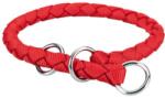 TRIXIE Zgarda Cavo Coarda, Semistrangulanta, L: 47-55 cm/18 mm, Rosu, 144003