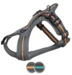 TRIXIE Ham Fusion Touring, M: 51-66 cm/20 mm, Gri Grafit/Portocaliu Papaya, 207531