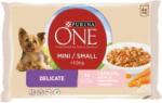 ONE Hrana Umeda Pentru Caini, One Mini Delicate, Cu Somon/Orez/ Morcovi, 4 x 100 g
