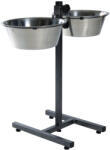 TRIXIE Stativ Reglabil Cu 2 Castroane Inox, 2x4.5 l/28 cm, 24923