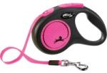 TRIXIE Lesa Flexi Neon, Banda, S: 5 m/15 kg, Roz Neon, 209316