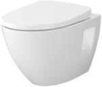 Cersanit Vas wc suspendat rimless Cersanit Moduo cu capac soft close inclus, alb (S701-725)
