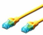 ASSMANN 0.25m Cat5e U-UTP cabluri de rețea Galben 0, 25 m U/UTP (UTP) (DK-1512-0025/Y)