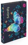 Oxybag Butterfly pillangós füzetbox - A4 - kék (IMO-KPP-5-78223)