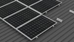 K. FIX Sistem de prindere cu minirail 5 (1x5) panouri în tabla trapezoidala, Minirail 33cm (SPA5PT-V)