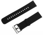  Curea neagra din piele pentru Motorola Moto 360 2nd Gen 46mm / Samsung Gear S3 / Galaxy Watch 46mm / Huawei Watch W2 Classic