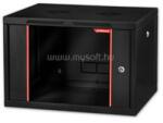 Formrack RAL9005 7U Alfaline 555x560 19" fali rack szekrény (fekete) (ALFA-7U560) (ALFA-7U560)