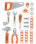 Smoby Set 6 tipuri utilaje Tools Set Black&Decker Smoby cu piese de montaj de la 3 ani (SM360934) Set bricolaj copii
