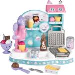 Smoby Aparat de înghețată cu gofrier Gabby Ice Cream Factory Smoby cu conuri și cupă de înghețată, 20 accesorii (SM350409) Bucatarie copii