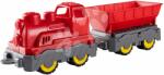 BIG Tren de marfă Mini Train With Wagon Power Worker BIG cu basculantă lungime 45 cm roșie de la 24 luni (BIG55784)