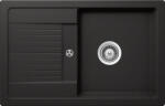 SCHOCK Schock Lima D-100S konyhai mosogatótálca Cristalite Nero 780 x 500 mm, gránit kompozit, megfordítható, hagyományos beépítés, fekete (LIMD100SNERO)