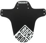 Rock Shox AM Fender teleszkópra szerelhető műanyag MTB első sárvédő, 26-29 colos bringákhoz, fekete - fehér koptatott