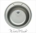 Kevmil KM-48 kör alakú egymedencés rozsdamentes mosogató - KM-107 (KM-107)