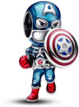 Pandora Moments Marvel Bosszúállók Amerika Kapitány ezüst charm - 793129C01 (793129C01)