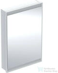 Geberit ONE 60x90 cm-es 1 ajtós falsík alatti tükrös szekrény ComfortLight világítással, jobbos, fehér/porszórt alumínium 505.801. 00.2 (505801002)