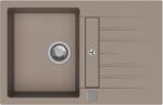 Strong 491404 - StrongSinks Vardar 780x500 mm 1 medencés csepptálcás gránit mosogató szürkés barna (491404)