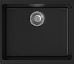 Strong 491384 - StrongSinks Hron 530x460 mm 1 medencés gránit mosogató fekete (491384)