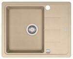 Franke BASIS 611-62 gránit mosogató automata dugóemelő, szifonnal, bézs, beépíthető (114.0301.342)