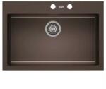 AXIS KITCHEN A-POINT 60 gránit mosogató automata dugóemelő, szifonnal, dark chocolate, beépíthető (AX-1409)