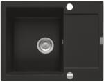 Franke MARIS 611-62 gránit mosogató automata dugóemelő, szifonnal, matt fekete, beépíthető (114.0627.370)