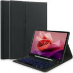 Lenovo Tab P12 (12.7) TB-370, Bluetooth billentyűzetes mappa tok, érintőceruza tartó, TP SC Pen + Keyboard, fekete - tok-shop