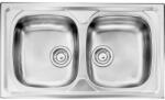  MOSOGATÓ UNIVERSAL 2 MEDENCE ACÉL, 860x500mm ACÉL (10012130510)