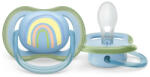 Philips SCF086/03 játszócumi Ultra air Mintás 0-6hó szivárvány, 1db (SCF086/03)