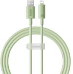 Baseus Cablu USB la Lightning, 480Mbps, 2.4A, 2m - Baseus Habitat Series (P10360200631-01) - Natural Green (KF2316063)