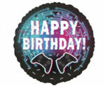 Flexmetal Szülinapi lufi 18" 45cm Happy Birthday, kontroller, Gamer (LUFI542108)