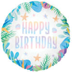 PartyPal Szülinapi lufi 18" 45cm Happy Birthday, Óceán (LUFI517651)