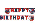 Decorata Party Betűfüzér Happy Birthday felirat, Pókember, Spiderman (LUFI104298)