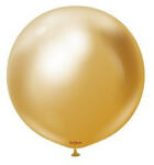  Óriás léggömb 24" 60cm chrome, króm, Arany (LUFI304487)