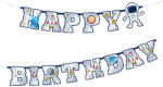 PartyPal Üdvözlőfelirat Happy Birthday 2, 2m, Űrhajós (LUFI822574)