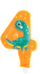 PartyPal Számgyertya dino 8cm 4-es (LUFI839827)