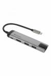 Verbatim USB elosztó-HUB, USB-C/USB 3.0/HDMI/Ethernet,