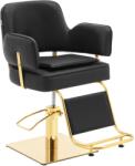 physa Fodrász szék lábtartóval - 890-1020 mm - 200 kg - fekete / arany (PHYSA OSSETT BLACK & GOLD)