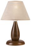 LAMKUR Asztali lámpa PERA 1xE27/60W/230V sötét barna/bükkfa LA04709 (LA04709)